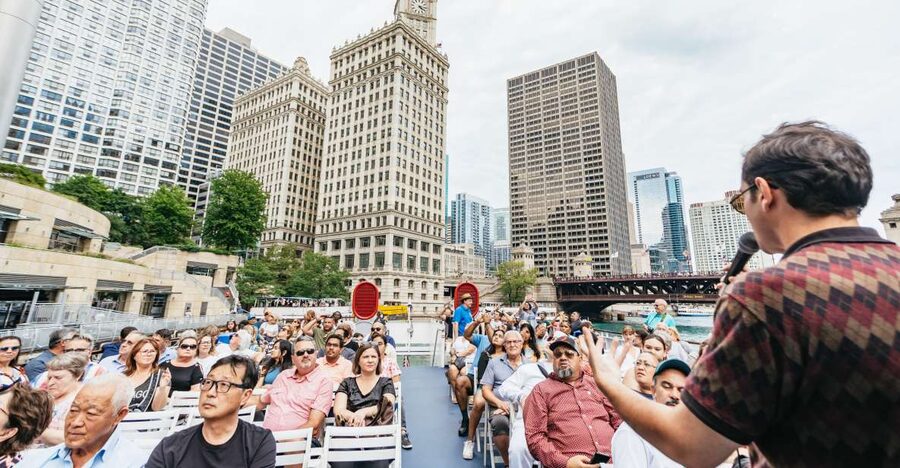 Chicago: 1.5-Hour Lake and River Architecture Cruise - Starting at the Waterline: DuSable Bridge and the River Run