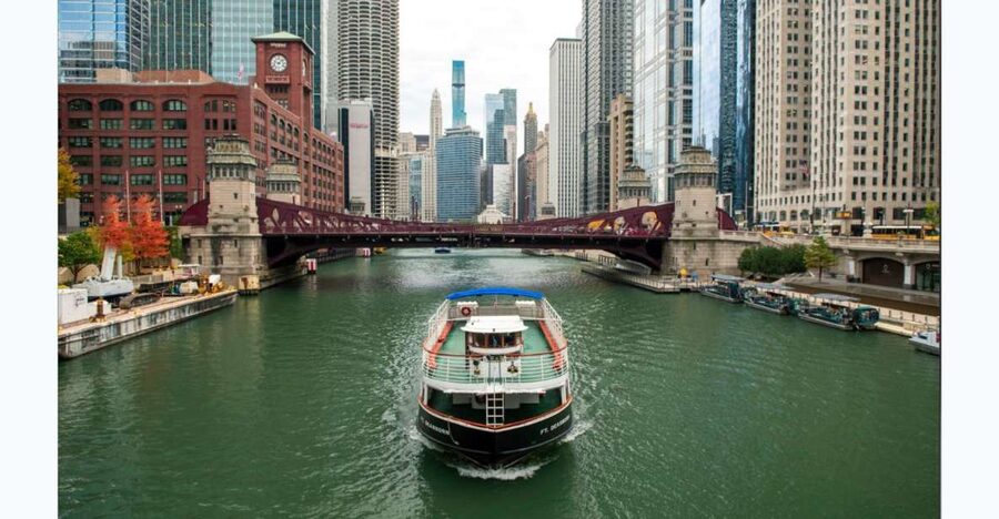 Chicago: Architecture Boat Tour with Drinks - The Route: Main Branch, North Branch, and South Branch in One Trip