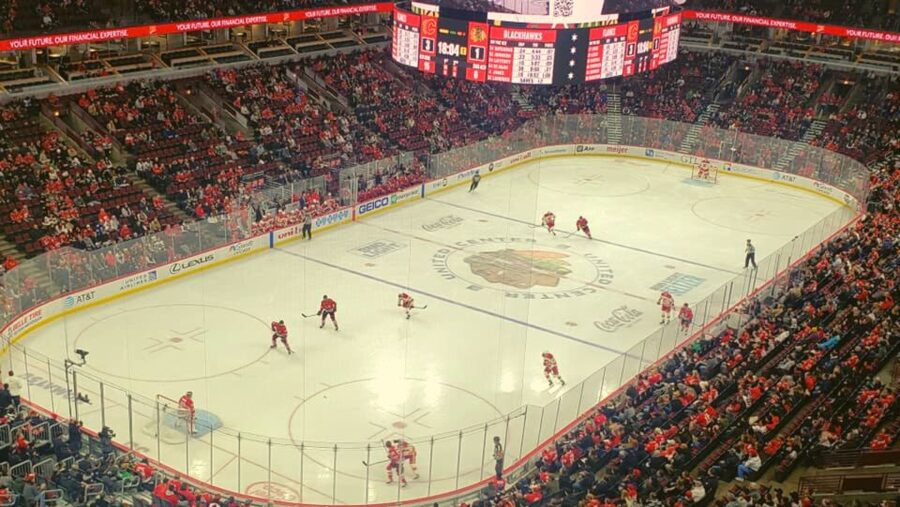Chicago: Chicago Blackhawks NHL Game Ticket at United Center - Concessions, Matchday Activations, and Intermission Breaks