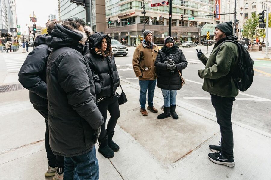 Chicago: Gangsters and Ghosts Guided Walking Tour - Cloud Gate and the Art Institute area: the tour keeps moving without losing the plot