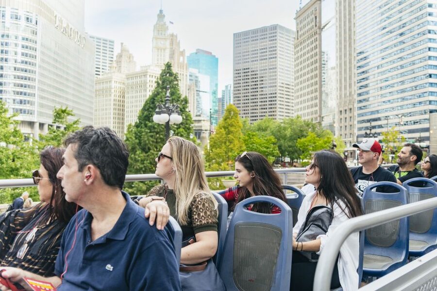 Chicago: Hop-on Hop-off Sightseeing Tour by Open-top Bus - Walking through the route, stop by stop