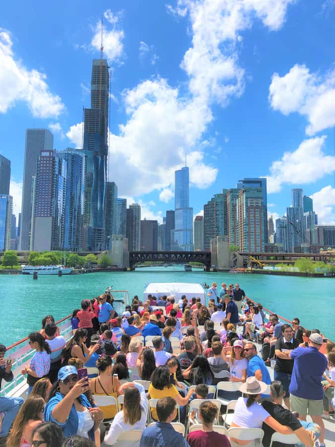 Chicago River 90-Min Architecture Boat Tour - Wrigley Building: the white tower with an international design link