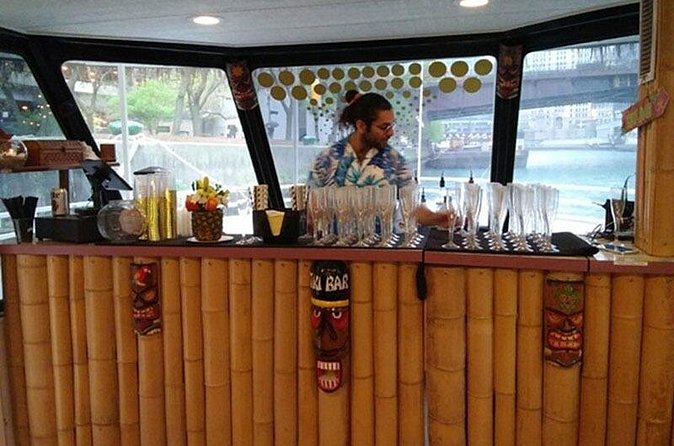 Chicago River Sunday Funday Mimosa or Bloody Mary Party Cruise - Drinks, music, and social energy on a tiki-style boat