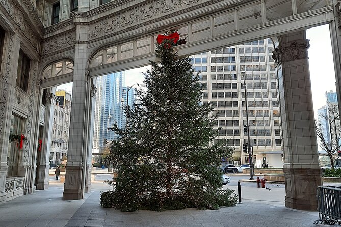 Chicago Seasonal Stroll Walking Tour of Holiday Attractions - Architecture and theater: Jay Pritzker Pavilion and the Chicago Theatre marquee