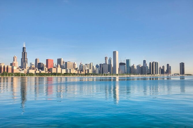 Chicago Skyline Sunday Funday Mimosa/Bloody Mary Party Cruise - Finding your tiki boat at the Chicago Riverwalk