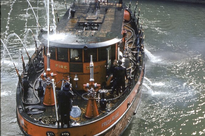 Historical Fireboat River Tour - Stop 2: Navy Pier History on Lake Michigan