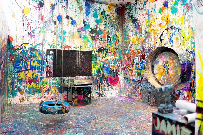 Private Shooting and Spinning DIY Painting Class in Chicago - The 10-minute early rule and the fabric reality
