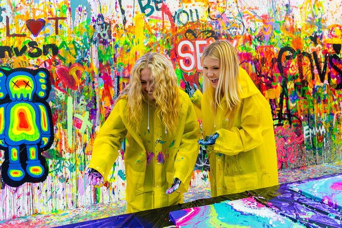 Private Shooting and Spinning DIY Painting Class in Chicago - Drying time: the part people forget