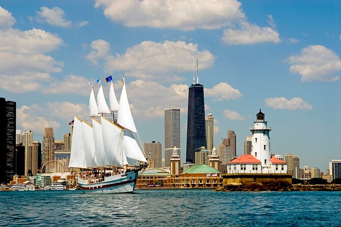 Sail on Tall Ship Windy, join us for our "Chicago Skyline Sail" - Onboard setup: restroom, gift shop, and a surprisingly social vibe