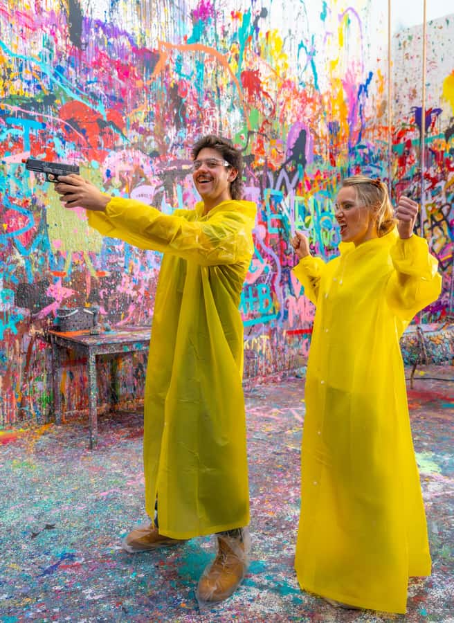 Shooting + Spinning Private Art Experience - How the Shot OF Art Experience Works in Real Life