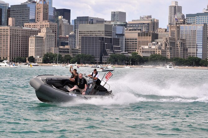 Small-Group Sightseeing Boat Tour in Chicago - Stop by stop: Navy Pier, Soldier Field, Adler Planetarium, and downtown towers